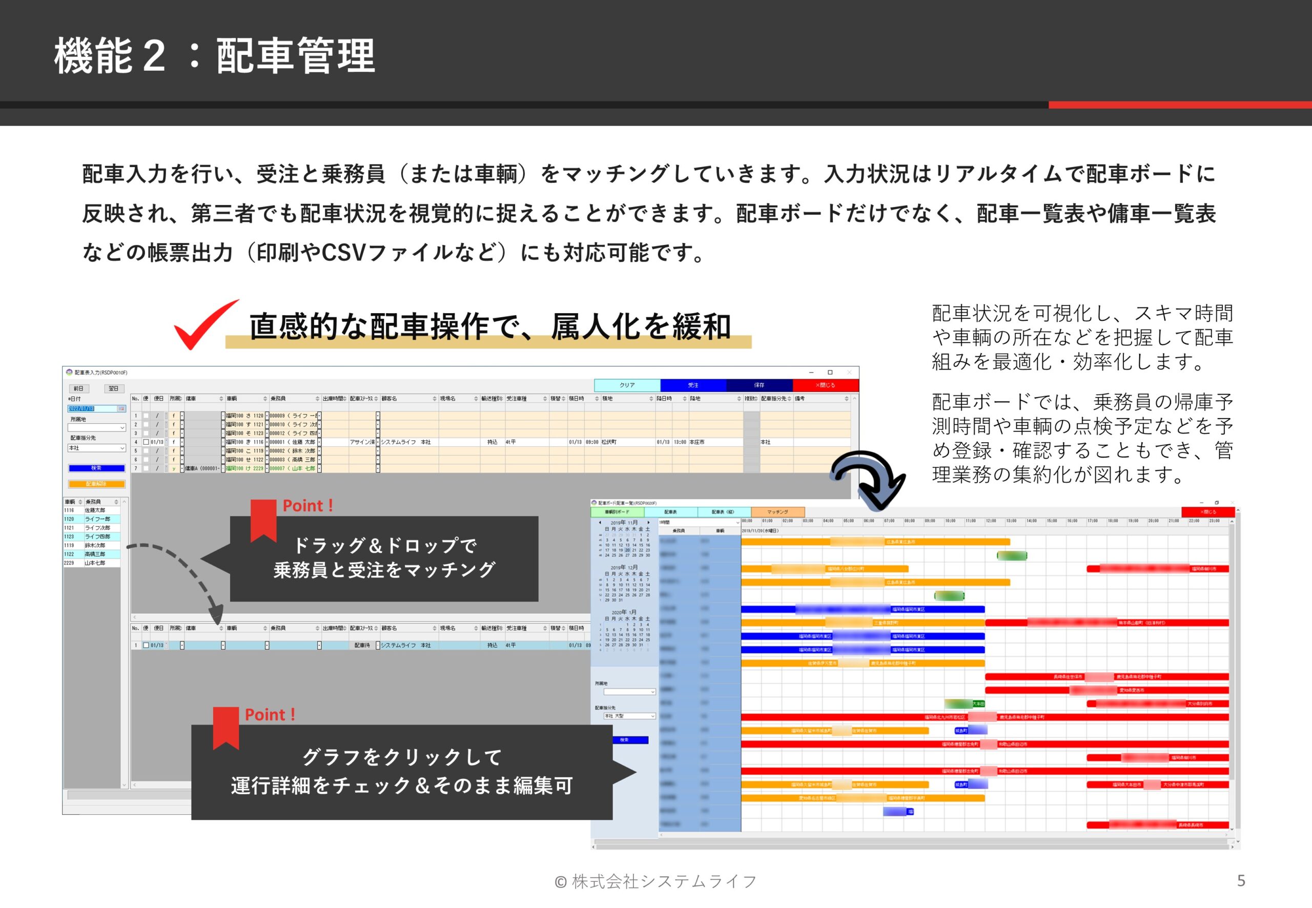 配車管理システム